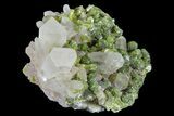 Lustrous Epidote with Quartz Crystals - Morocco #161151-1